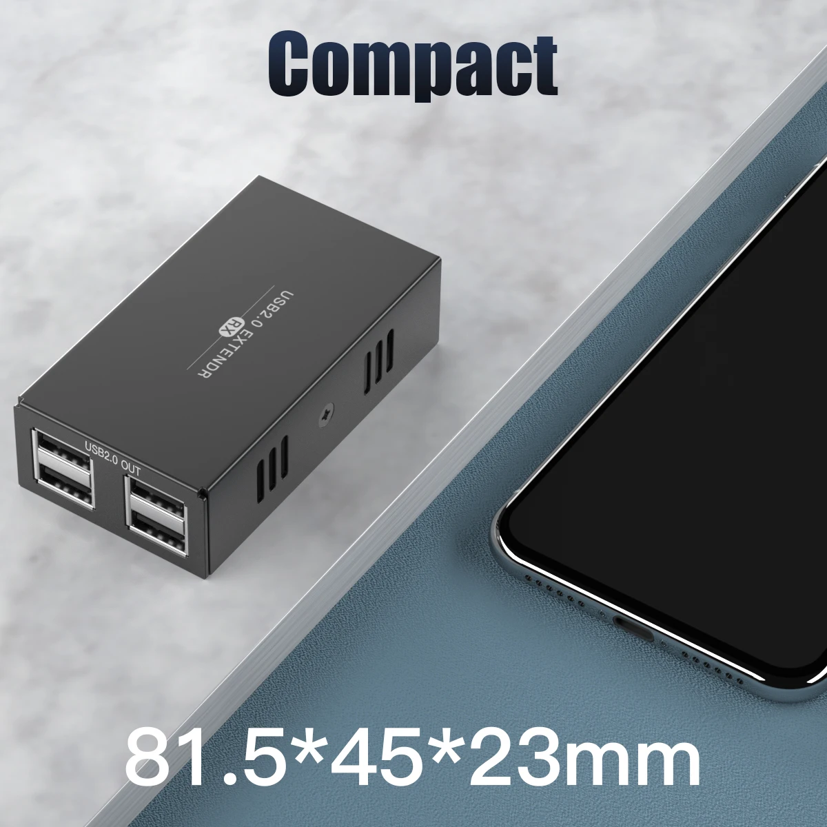 USB extender RJ45 with power supply Active USB extension cord 50M USB 2.0 Over C