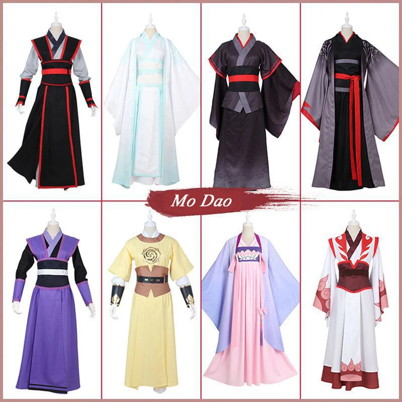 

Anime Mo Dao Zu Shi Doujin The Untamed Wuxian Wei Cosplay Costumes Men Uniform Robe Outfit Suits Role Play Halloween Costume