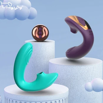 Tracy's Dog 2 in 1 Clit Stimulation Licking Vibrator And Slap Dual Function Couples Adult Vibration Sex Toys For Women 5