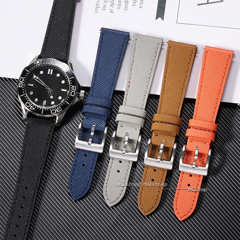 Premium Calfskin Leather Quick Release Watch Bands and Straps