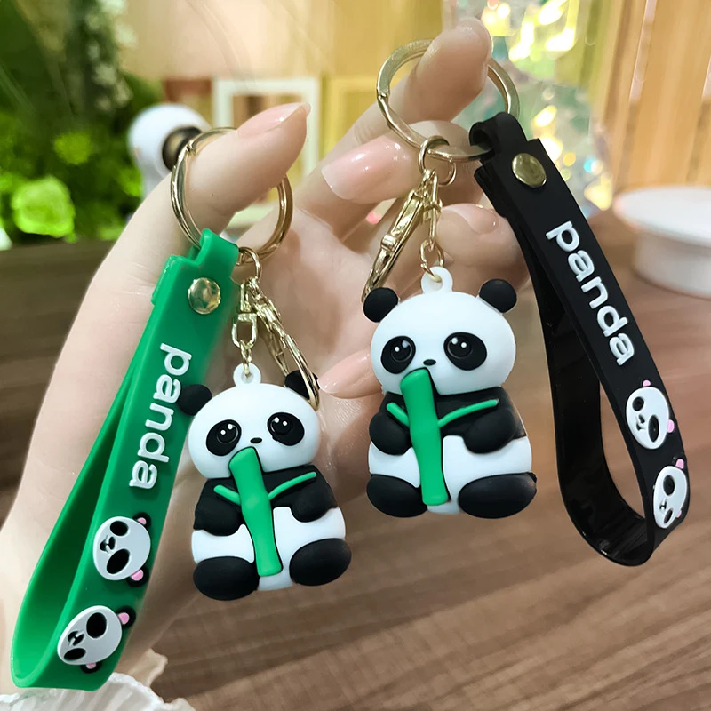 PNPGDYK Portachiavi Panda In Gomma - Ciondolo Carino Per Ragazze E Donne - Leggero (7g) E Resistente