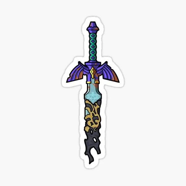 

Tears M Sword 5PCS Stickers for Cartoon Kid Laptop Living Room Window Art Water Bottles Print Cute Car Room Background