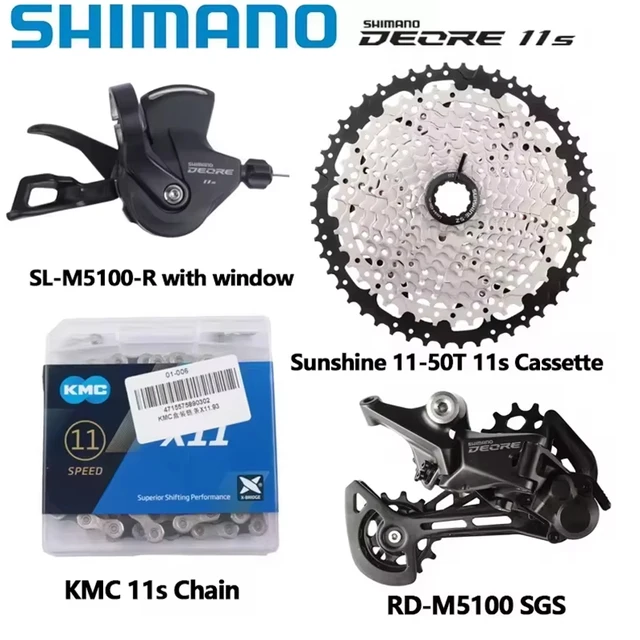 SHIMANO DEORE M5100 M5120 11 Speed Groupset MTB Mountain Bike