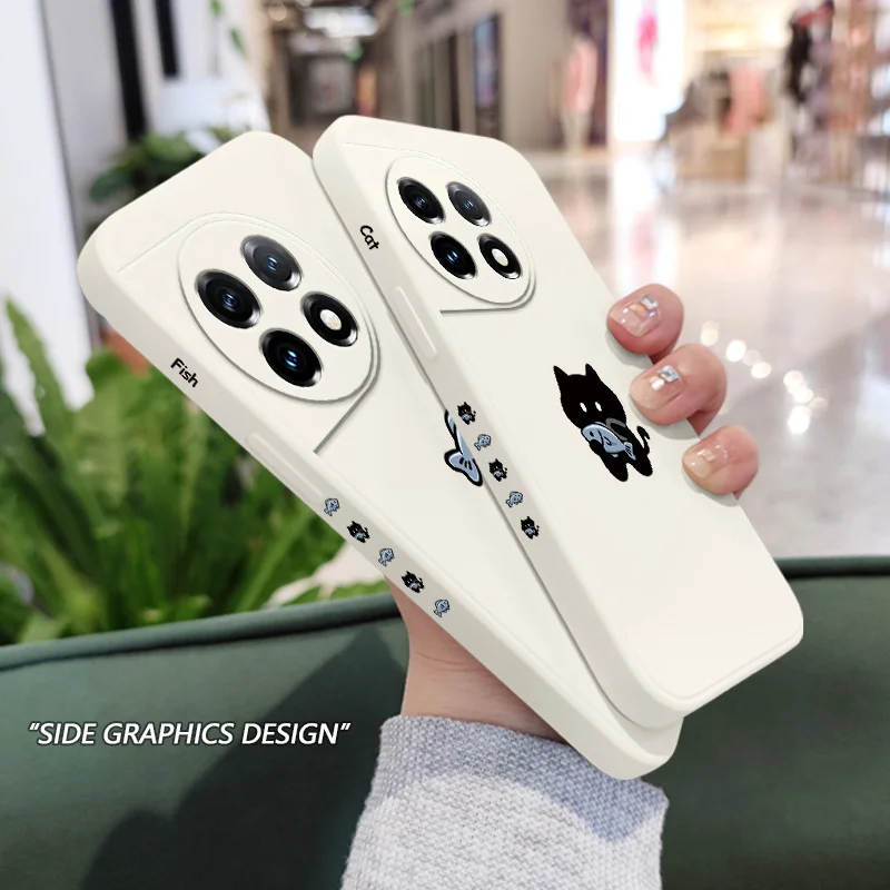 Elegant Liquid Silicone Cat Phone Case - Durable & Stylish Cover