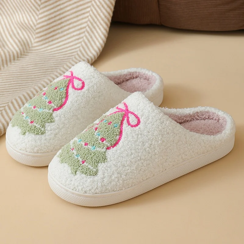 Pantofole invernali in pelliccia donna comode natale calde_voghion.com