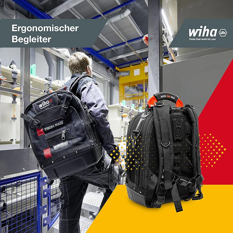 Wiha Tech Pac Wiha Mochila Profissional Ferramenta, Veto Pro