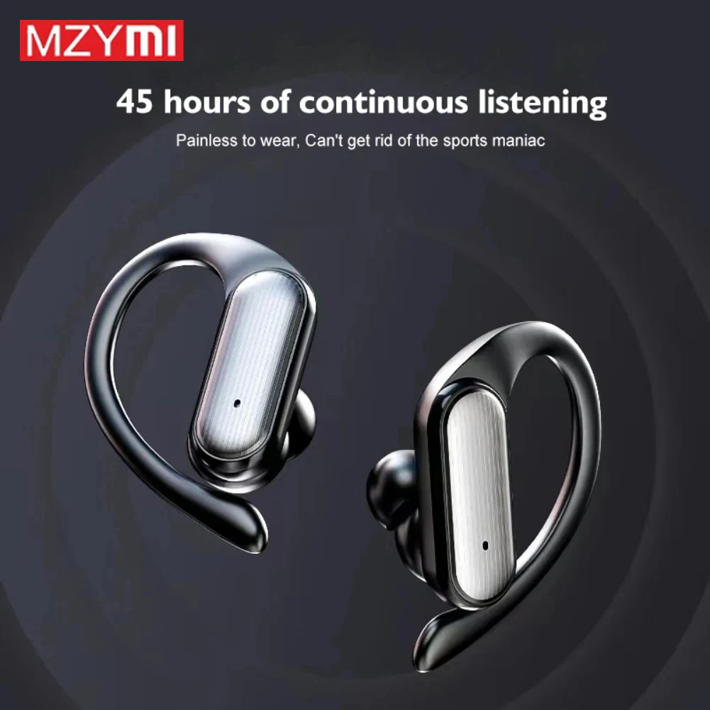 MZYMI Bluetooth 5.3 Wireless Earphones A520 In Ear Headphones EarHooks Game Headset Waterproof Sports Earbuds For Phone/Laptop
