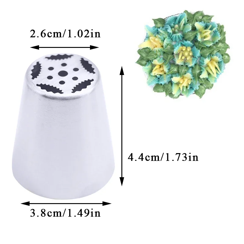 Floral Pastry Nozzles Set for Cake Decorating & Baking