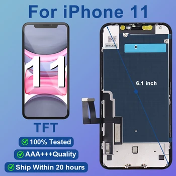 Componente schermo di ricambio testato al 100% AAA+++INCELL adatto per display LCD iPhone 11, utilizzato per iPhone 11 INCELL