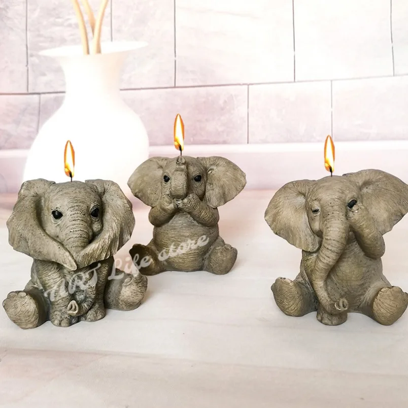 Adorable Elephant Silicone Mold 3