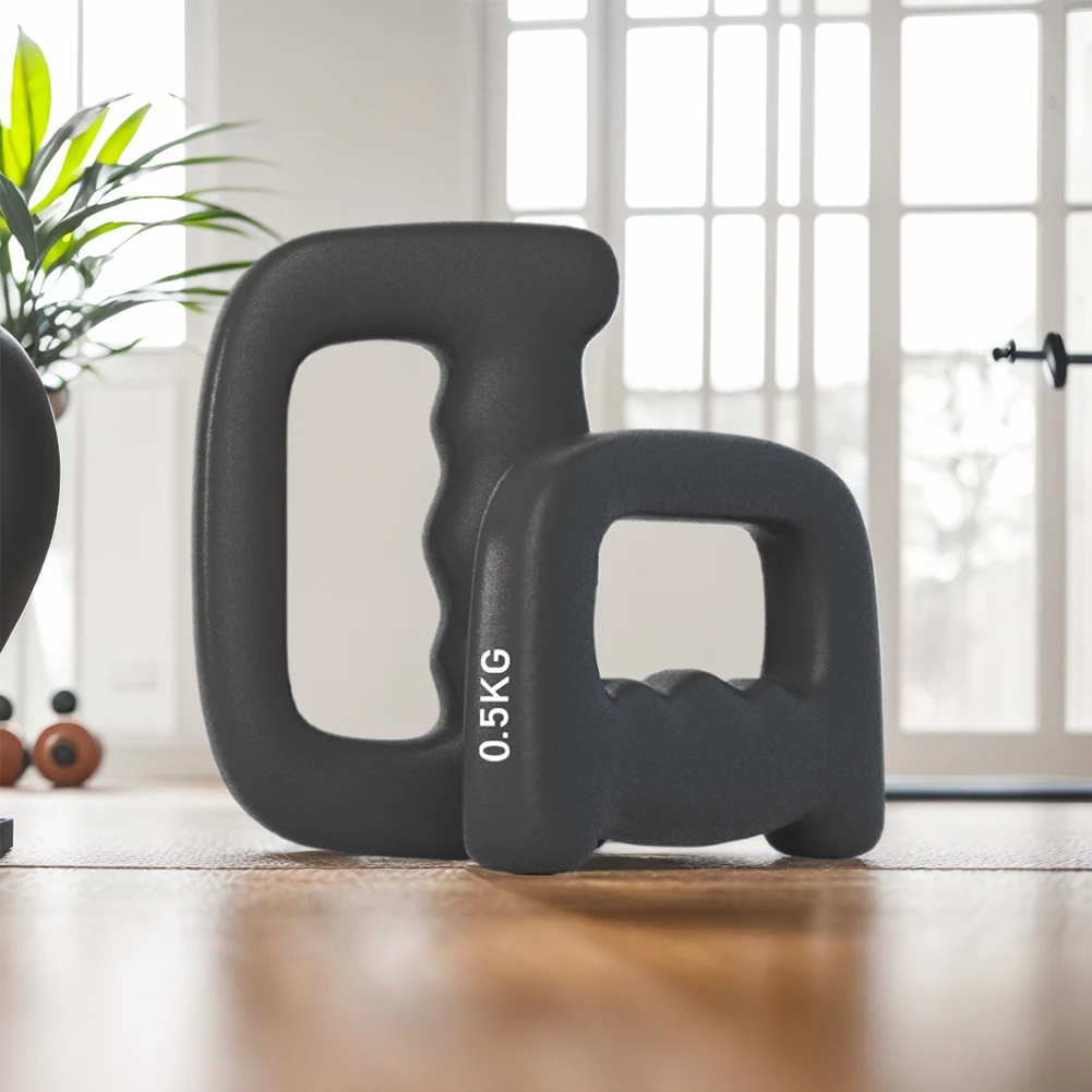 Boxing Hand Weights Ergonomic D Shaped Fitness Hand Weight Non-Slip Boxing Dumbbell 2Pcs for Strength Speed Explosive Power