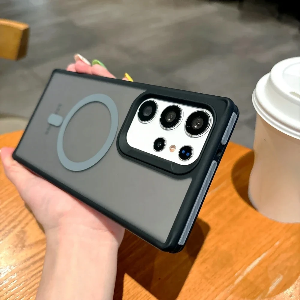 Slim Matte Liquid Magnetic Wireless Charging Protective Case Cover