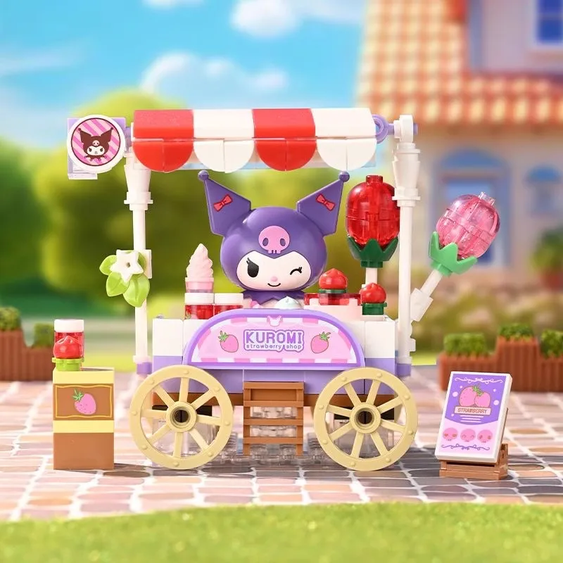 Keeppley Sanrio Building Blocks Kuromi Hello Kitty Strawberry Town