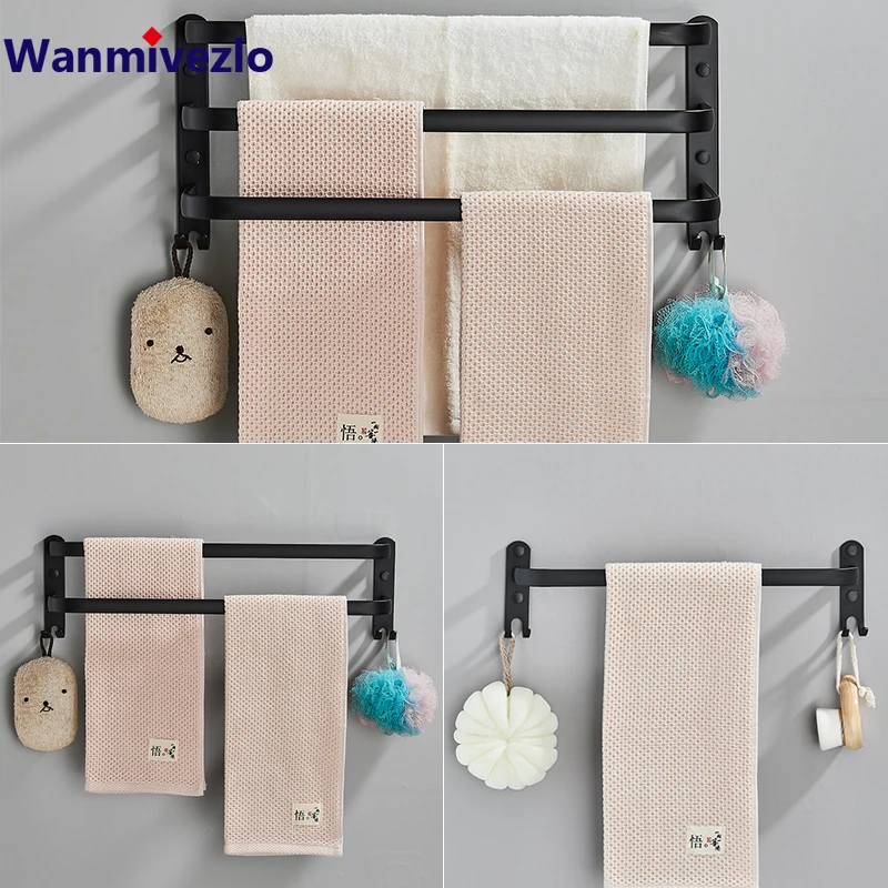 Towel Hook Wall Mount Towel Rack Bathroom