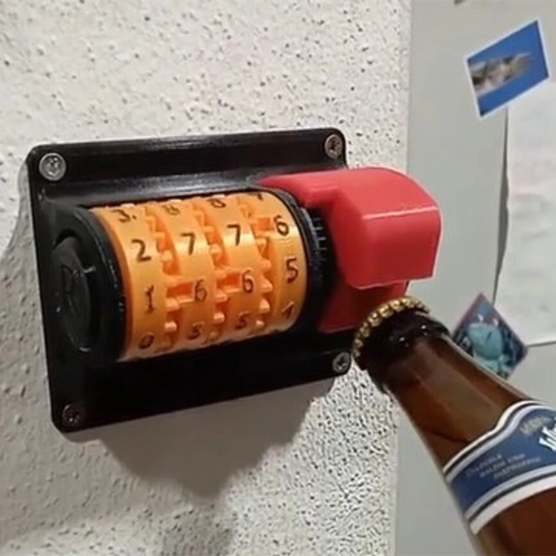 

Creative Beer Counter Bottle Opener Wall-Mounted Magnet Beer Opener Soda Cap Opener Home Decoration Kitchen Tools Father's Gift