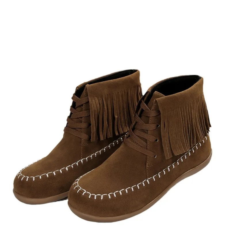 2023 New Hot Selling Fashion Short Boots Women's Casual Versatile Flat Bottom Women's Shoes