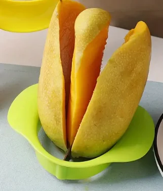 1PC Stainless Steel Mango Slicer Creative Fruit Kitchen Gadget Accessories Peach Slicer Peeler Tool Home Peeling Quick Gadgets