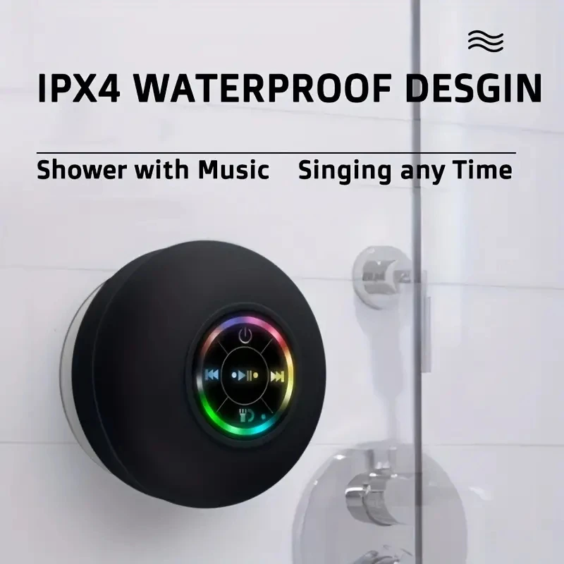 Waterproof audio bone conduction waterproof Bluetooth audio portable suction cup Stereo Speaker
