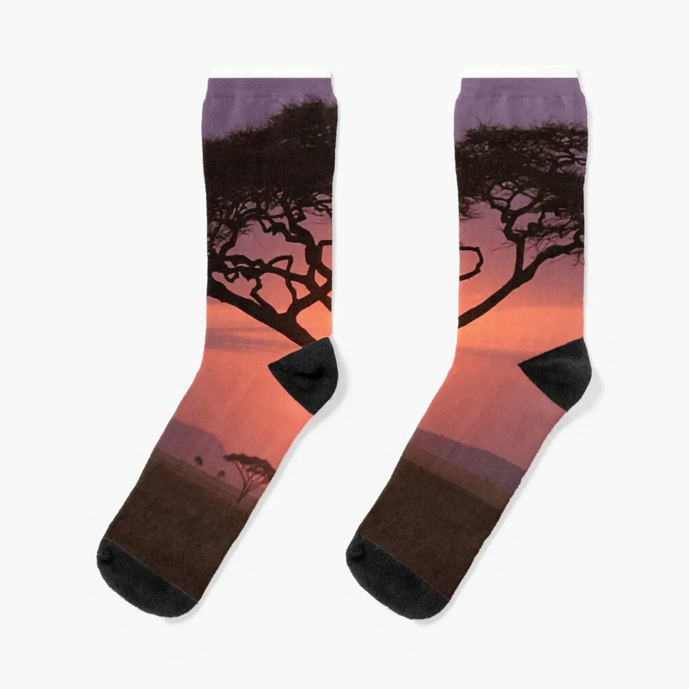 Safari sunset Socks Socks set christmas gifts christmas socks Boy Child Socks Women's the child