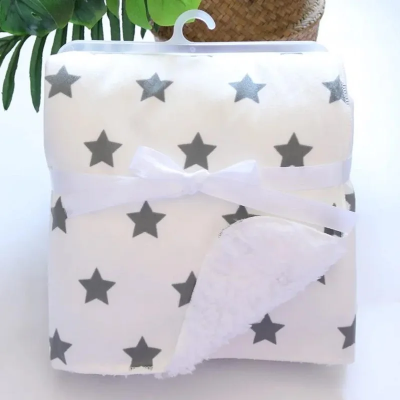 Baby Blanket Double Layer Super Soft Newborn Swaddle Envelope Wrap For Kids Baby Girls Boy Bedding Blankets 76*102CM 5