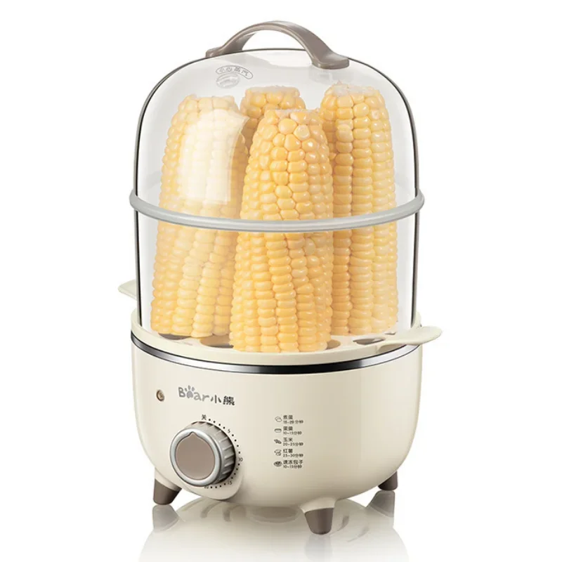 Bear 2 Layers Household Electric Steamer Portable Egg Cooker Food Breakfast Steaming Cooking 220V  egg cooker 2