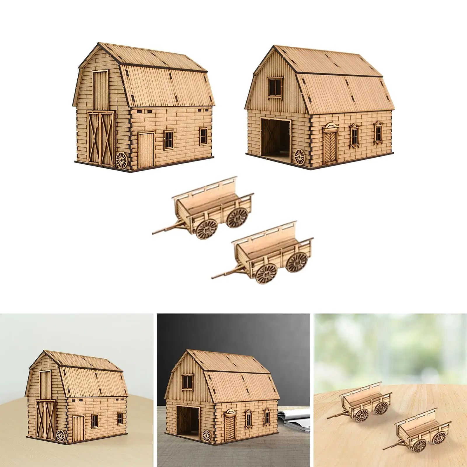 1/72 유럽 건축 모델 키트, DIY 건축 장면 모델, 전쟁 장면 모래 테이블 모델, 철도 레이아웃