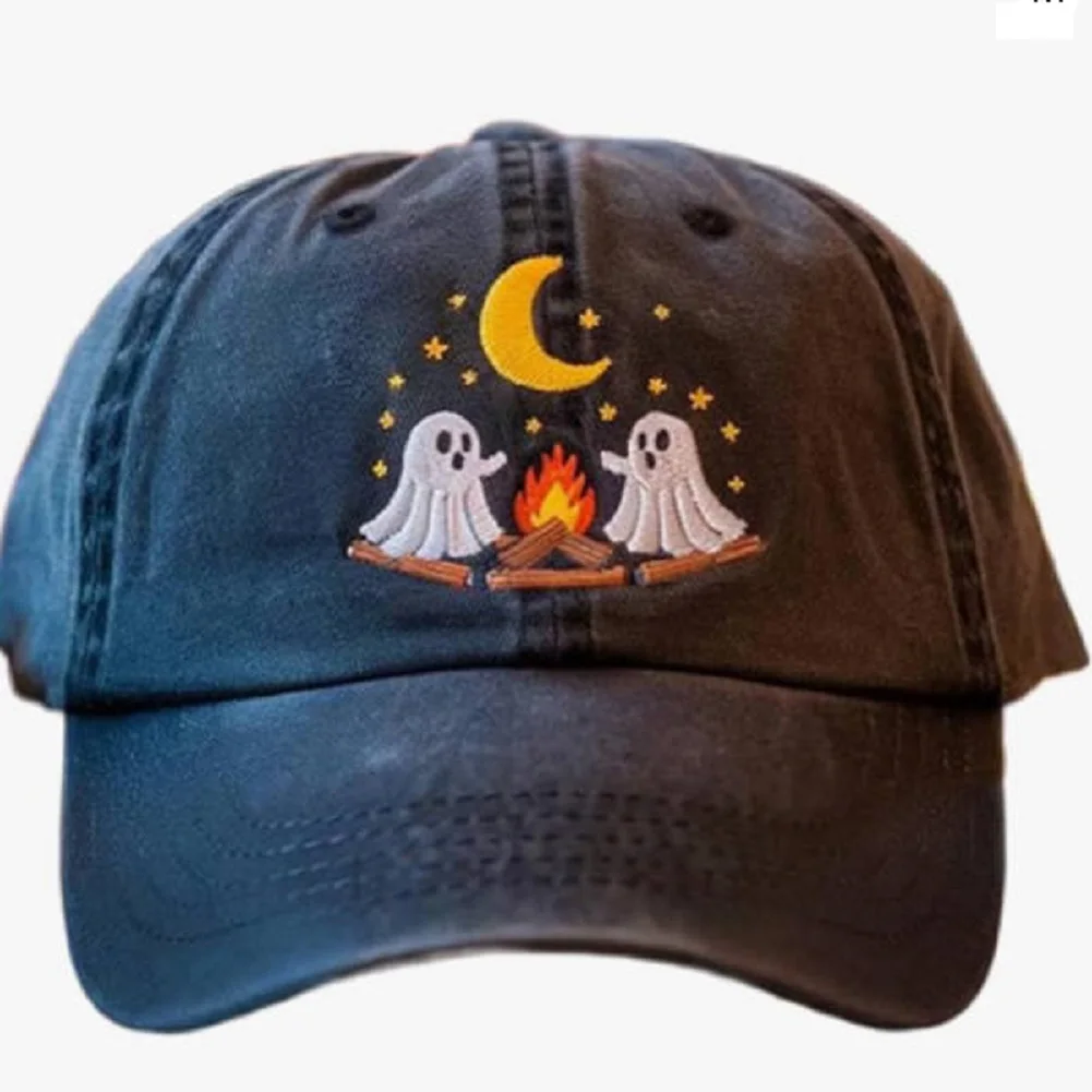 Halloween Baseball Hat Print Bloodstained Print Hat Dark Blood Stain Print Baseball for Spooky Halloween Party Costume Accessory