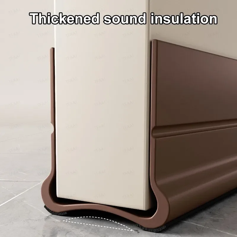 Universal Door Weather Stripping - Adjustable Triple Seal, Soundproof & Windproof Bottom Strips, Easy Install Draft Stopper