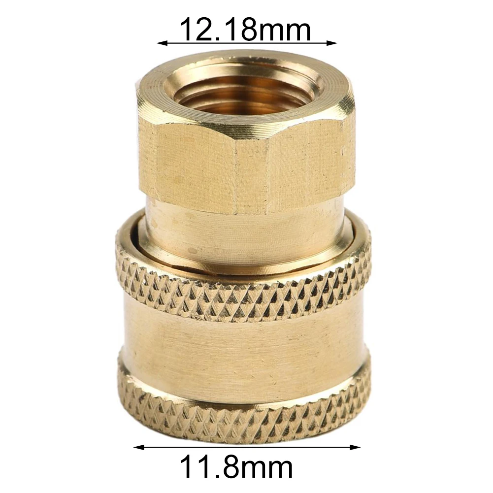 High Pressure Washer Connector 1/4 Inch Quick Release Connector Coupler Fitting For Garden Hoses Car Washer Lance Connector G1/4