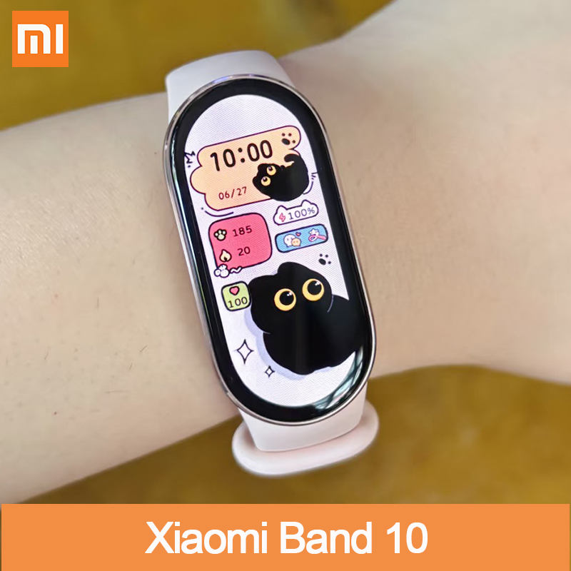 2025 Xiaomi Band 10 Standard Version Mi Band 10 Smart Wristband Blood Oxygen Heart Rate Monitor Fitness Bracelet Traker Bracelet
