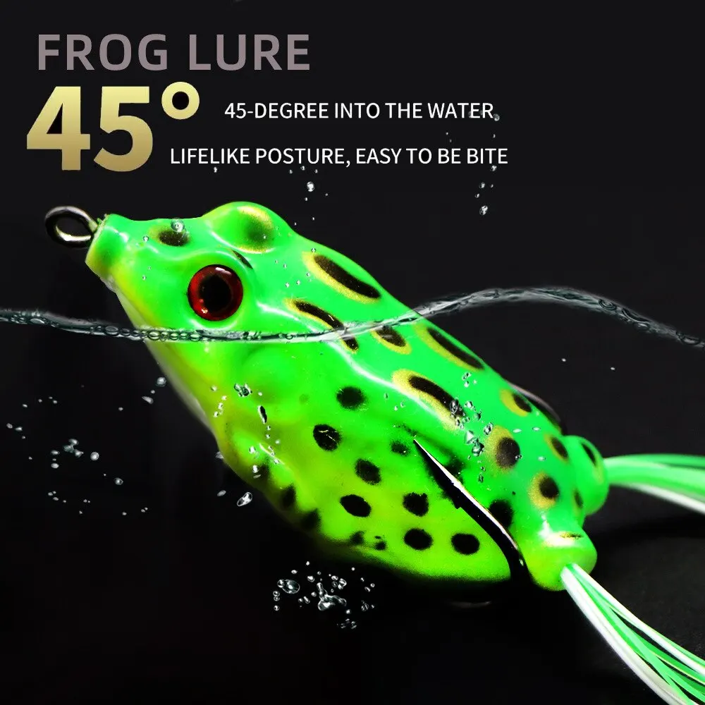 4PCS Artificial Mouse Lure Set - Topwater Frog Swimbaits For Bass, Pike, Snakehead Fishing (6.8cm/19g Each) - View #9