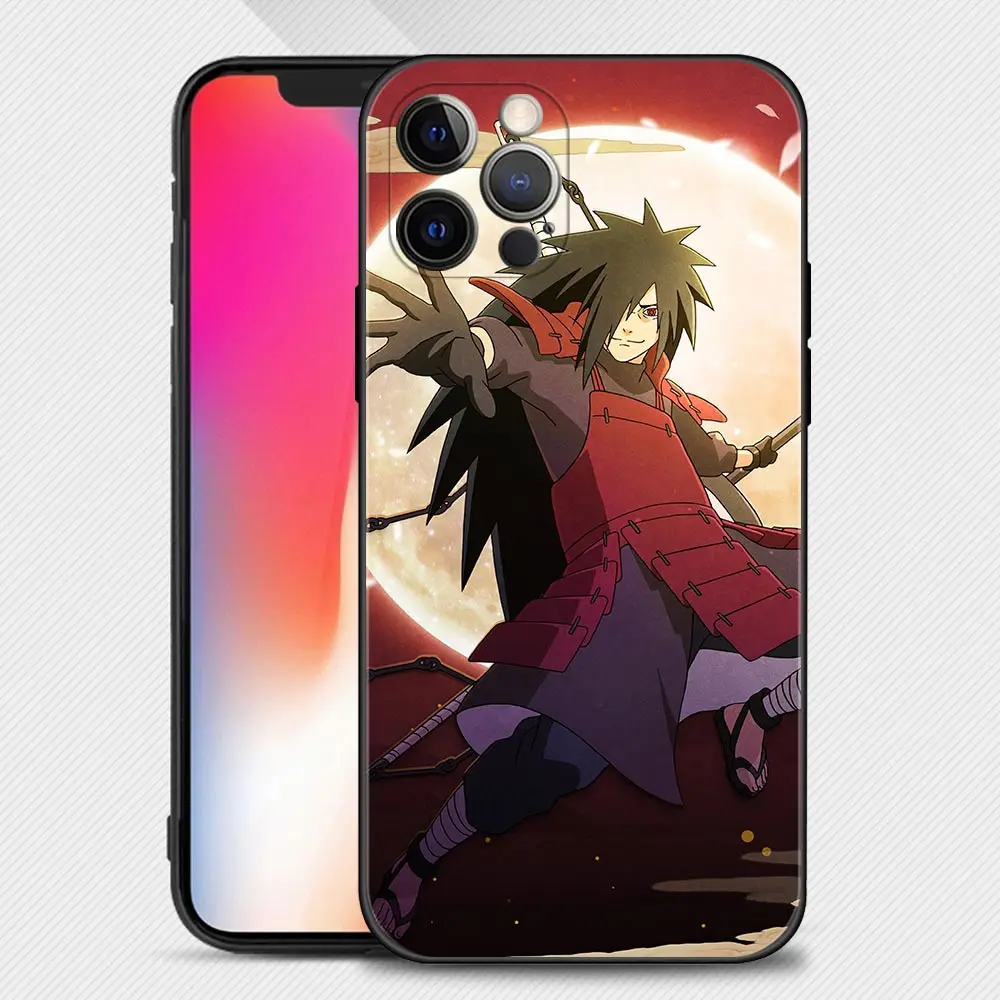 Phone Case For Apple iPhone 13 12 11 Pro Max 13 12 Mini XS Max XR X 7 8 6 6S Plus 5 5S SE 2020 Shell Anime Naruto Madara Uchiha iphone 12 pro max cover