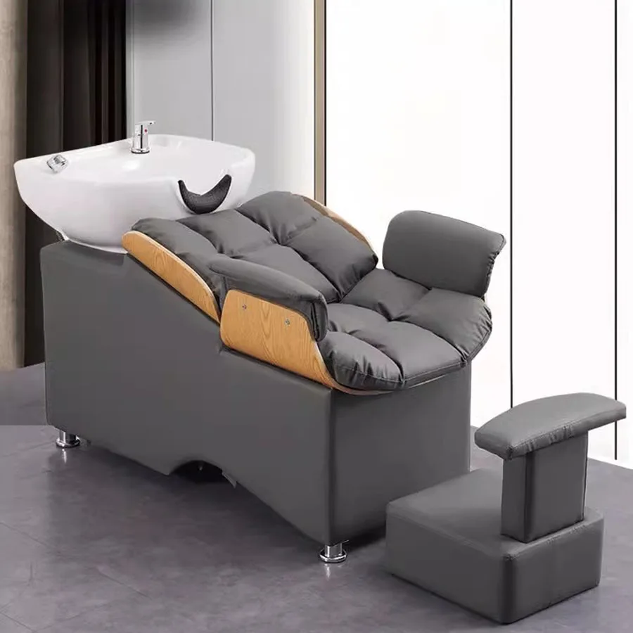 Relaxing Shampoo Chair Wash Hair Salon Spa Hairdressing Shampoo Chair Basin Stylist Luxury Reclining Relaxing Cadeira Head Spa