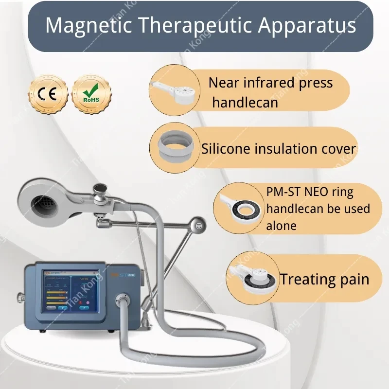 Newest Portable Physio Magneto  940nm 640nm Pulsed Physio Therapy Magneto With Near Infrared For Pain Relief