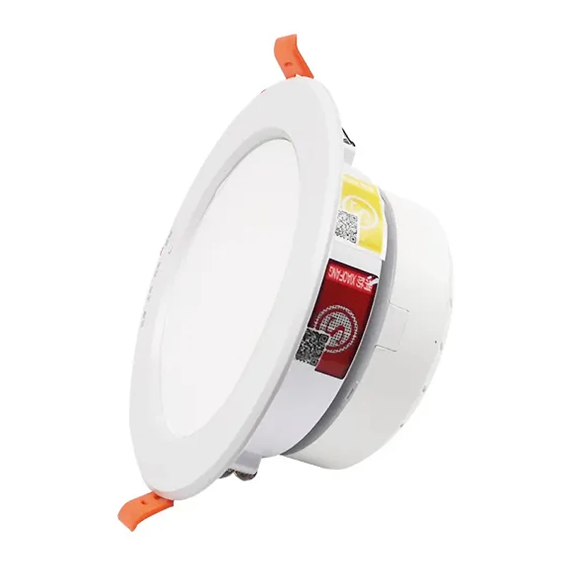 Luz LED de emergencia recargable, lámpara descendente con función de emergencia, forma redonda, luz interior para fallo de energía de 220V