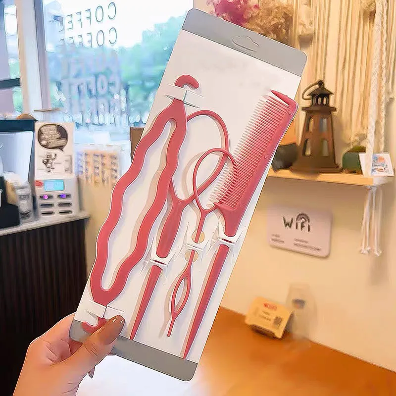 Hair Styling Tool 4 pcs/set Hair bun braid Horsetail Manufacturer pointy tail comb