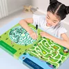 64 Pages Educational Games Kids Concentration Maze Training Book Reusable Practice Copybook 1