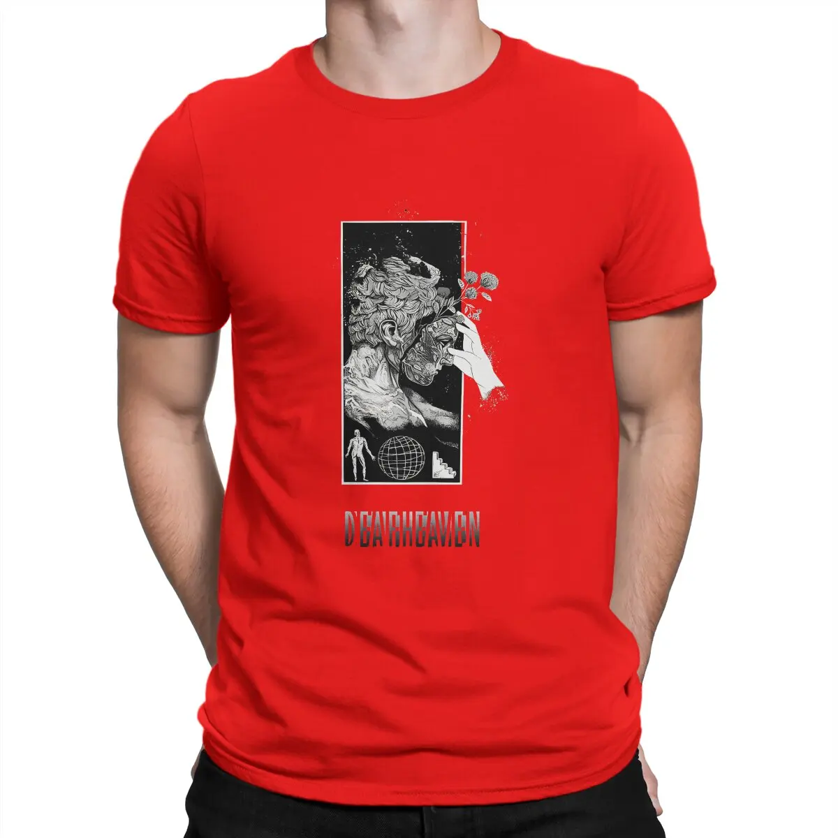thumbnail image 1 of Camiseta con pegatina de mascarilla para hombre, camiseta de algodón con cuello redondo de Deafheaven, divertida idea de regalo de alta calidad., 1 of 7
