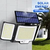 Solar Light Outdoor 328/348 LED Integrated Super Bright Motion Sensor Strong Power IP65 Waterproof 3 Working Modes Garden Wall 4
