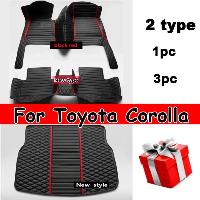 

Автомобильные коврики для Toyota Corolla E120 2001 ~ 2007, водонепроницаемые защитные автомобильные коврики, Аксессуары для автомобилей