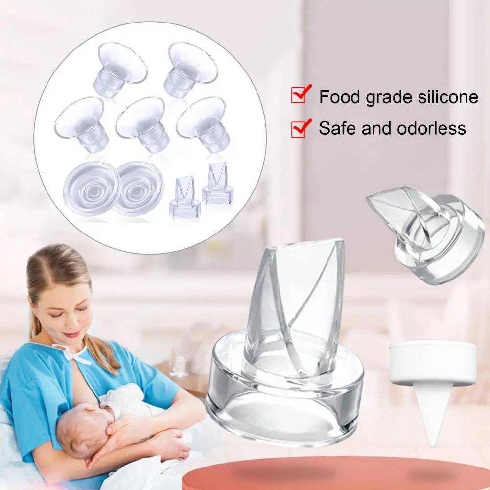 Food-grade Silicone Nipple Adapters Bpa-free Breast Pump Parts Universal Breast Pump Caliber Converters Easy Safe for Efficient