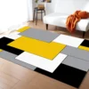 Yellow Abstract Art Carpet for Living Room Large Size Bedroom Bedside Rugs Soft Carpets Home Decoration Anti-slip Mat Area Rug 1