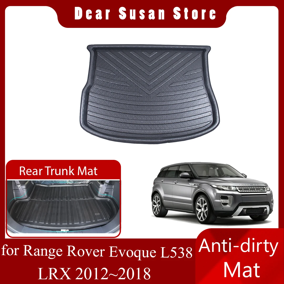 

Задний коврик для багажника автомобиля для Range Rover Evoque L538 LRX 2012–2018 2013 2014 2015 2016 2017 Багажный лоток Панель Ковер Коврик Космический вкладыш Крышка Пользовательские аксессуары