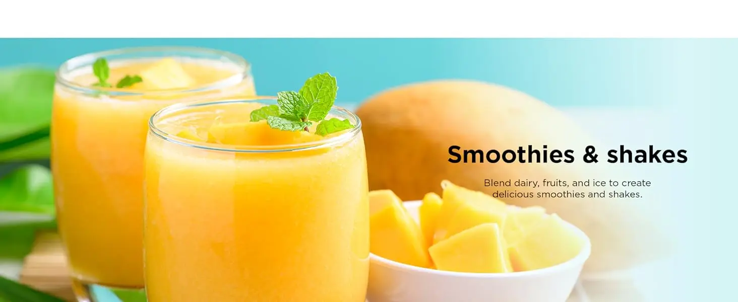 Nutrient extractions Smoothies & shakes Frozen drinks Purees