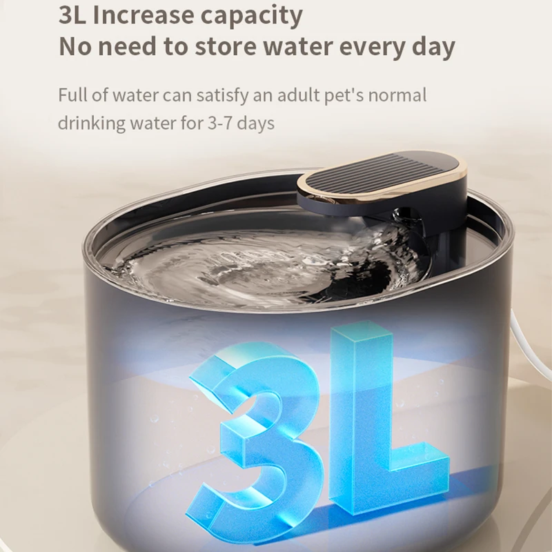 automatic pet water feeder with usb charging