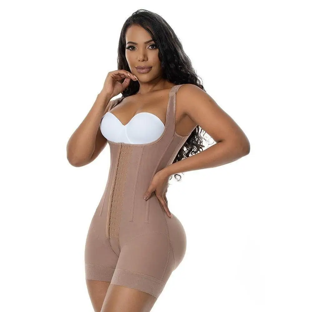 Open-chested Sleeveless Bodysuit With Shaping Belt  Shapewear Women Tummy Control Waist Trainer Body Shaper Tummy Slimming
