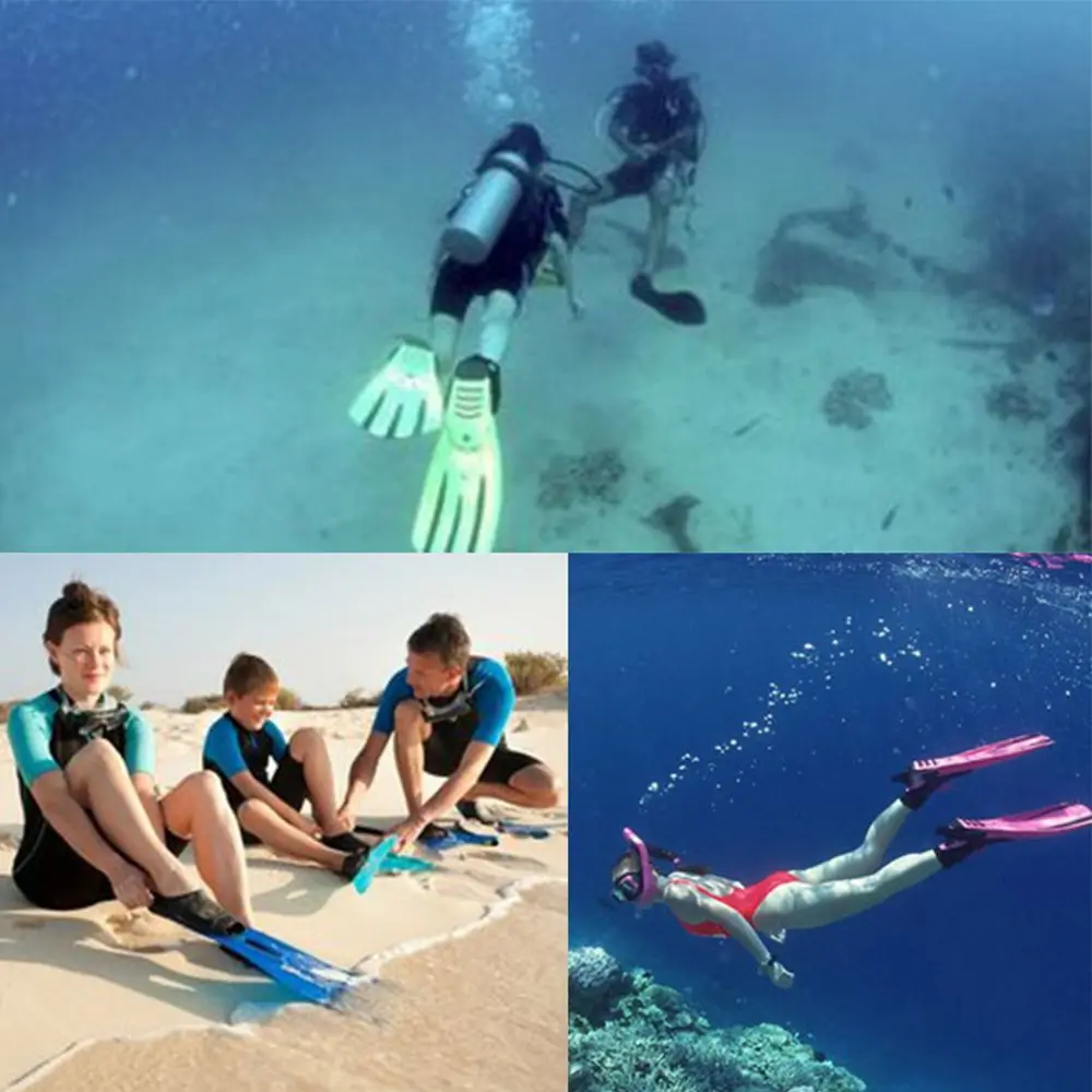 Adjustable Unisex Training Equipment Snorkeling Foot Flippers Diving Accessories Scuba Diving Fins Swimming Fins