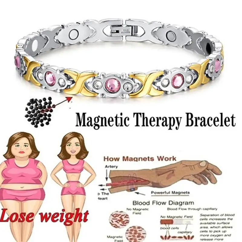 Health Care Magnetic Bracelet Weight Loss Anti-Fatigue Therapy Bracelets For Men Women Arthritis Pain Relief Energy Jewelry Gift images - 6