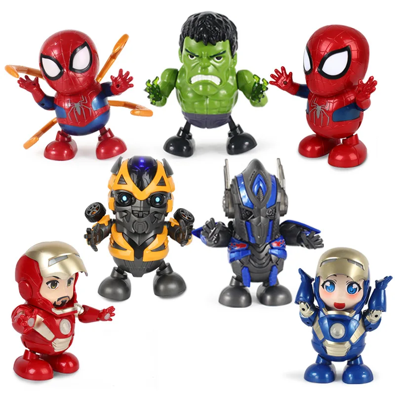 Super Dance Robot Toys With Music Electric Luminous Toys Singing And Dance Robot Anime Figure Children Like Toys