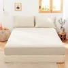 Simple&Opulence Linen Fitted Sheet (1 Piece) - 14 Inch Deep Pocket Mattress Cover Natural Flax Cotton Soft Breathable  Bedding 5